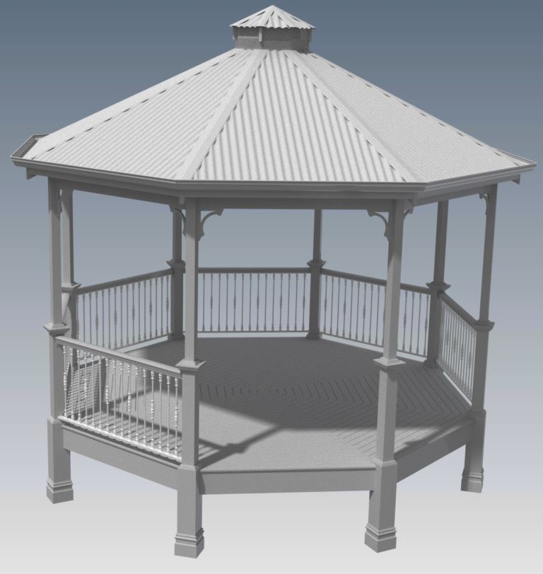 Classic Gazebo Rotunda Unique Design V01