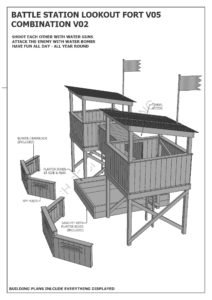 Tree House Cubby Combat Fort V05 Combo