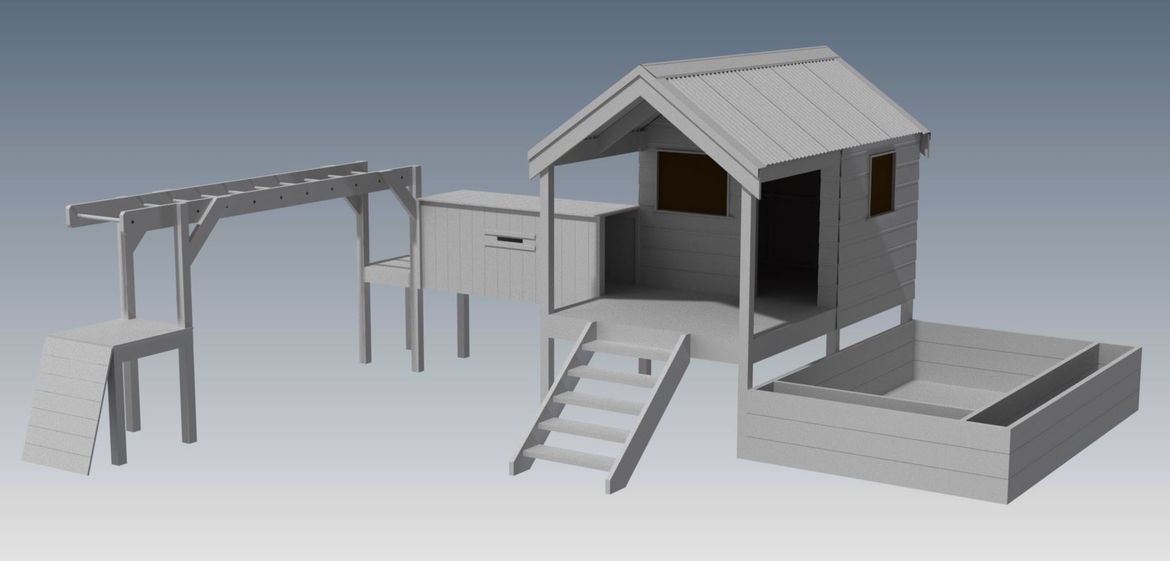 CUBBY HOUSE Building Plans V4 "Great Aussie Outback Style" PLAY HOUSE