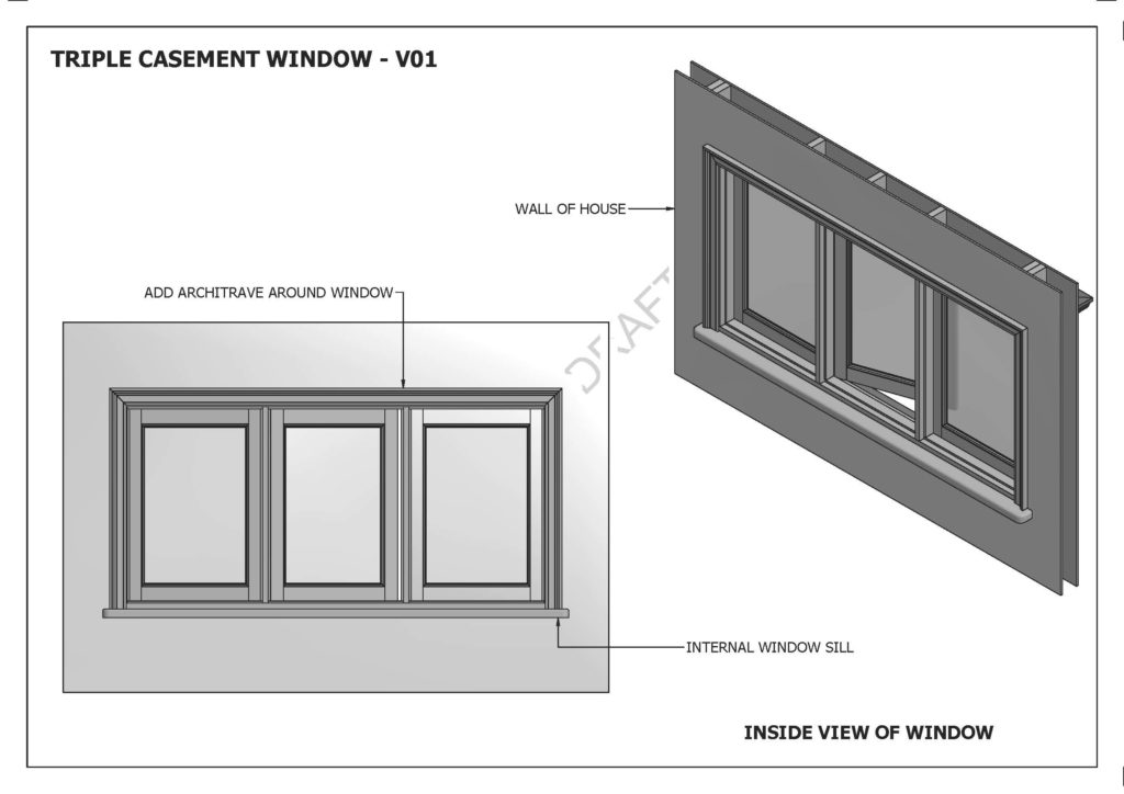 Triple Casement Windows V01 – EzeBuilt