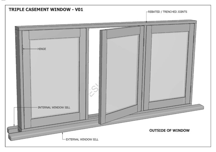 Triple Casement Windows V01 - Excellent Money Saver - EzeBuilt