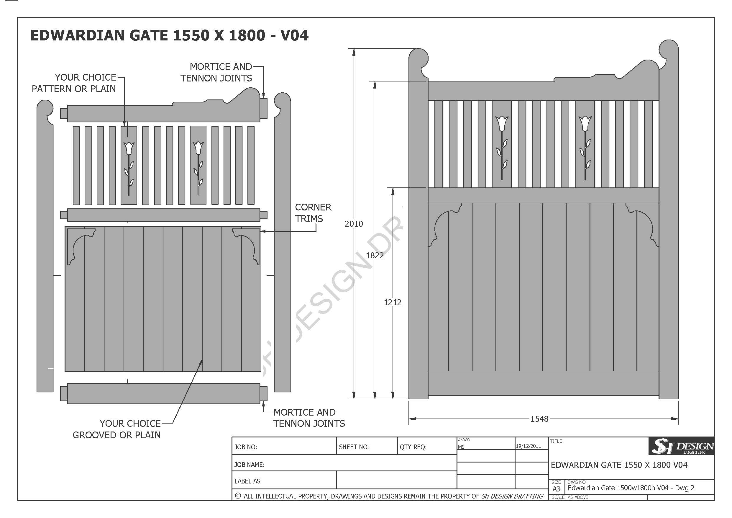 Edwardian Gate 1500 x 1800 - V04