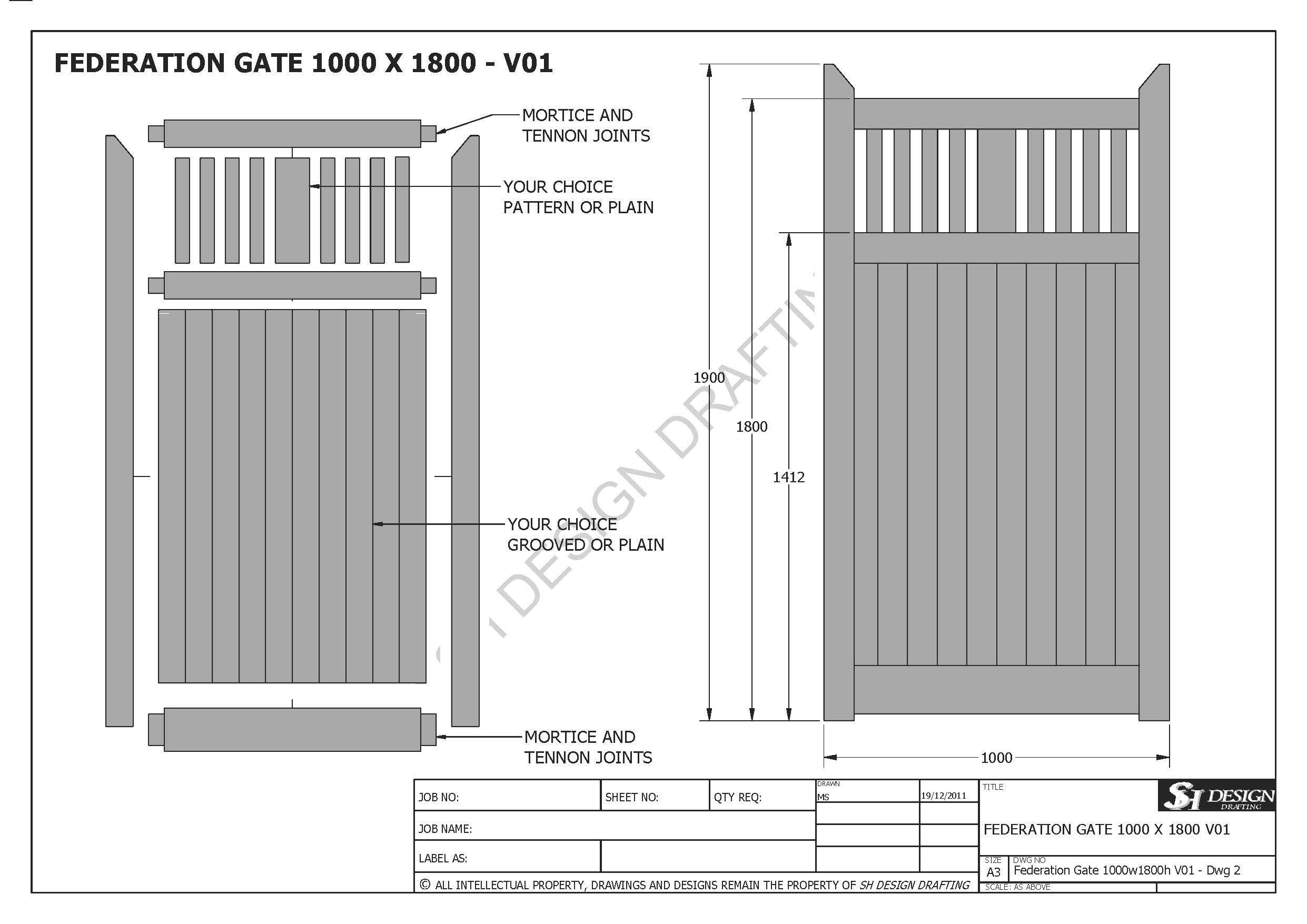 Federation Gate 1000 x 1800 - V01
