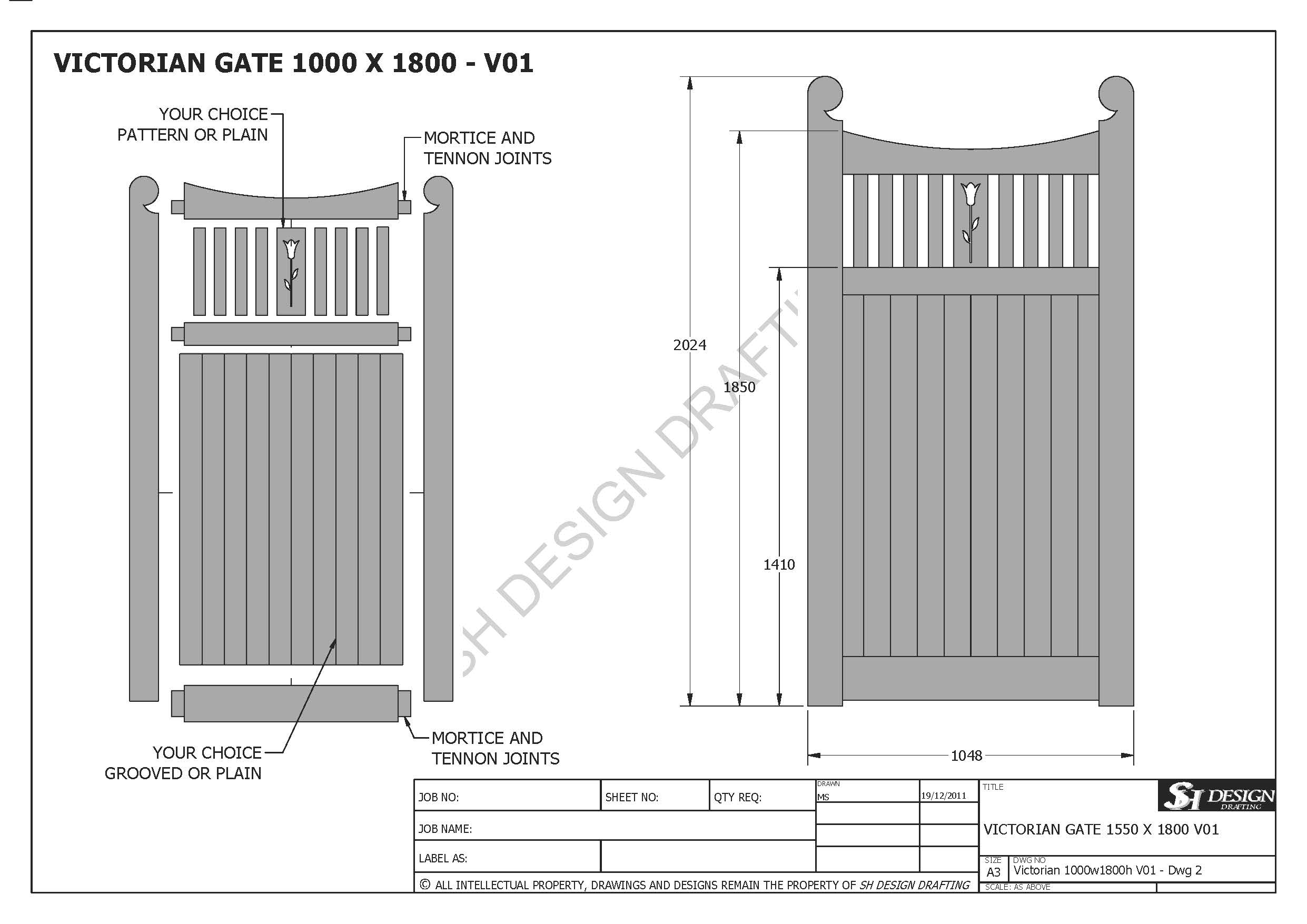 Victorian Gate 1000 x 1800 - V01