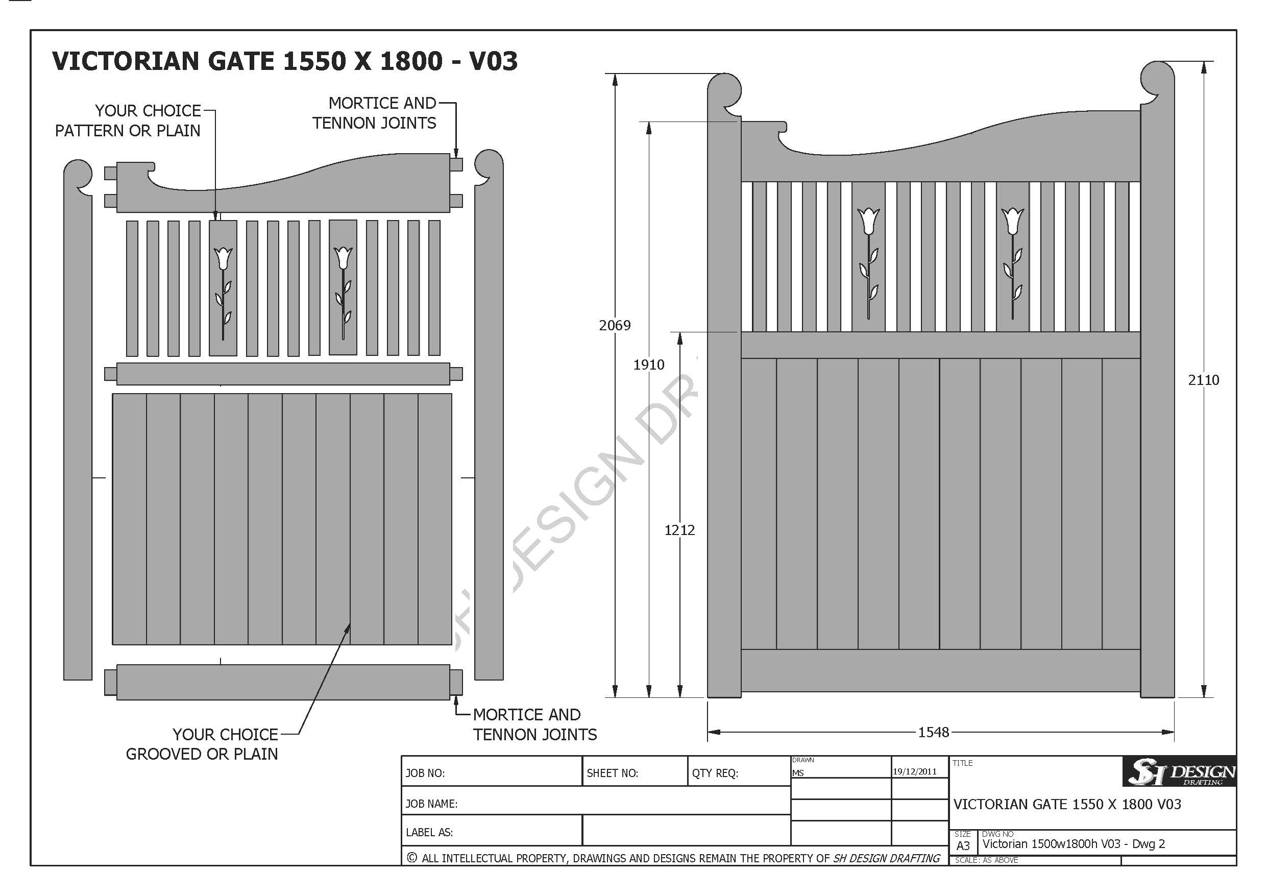 Victorian Gate 1500 x 1800 - V03