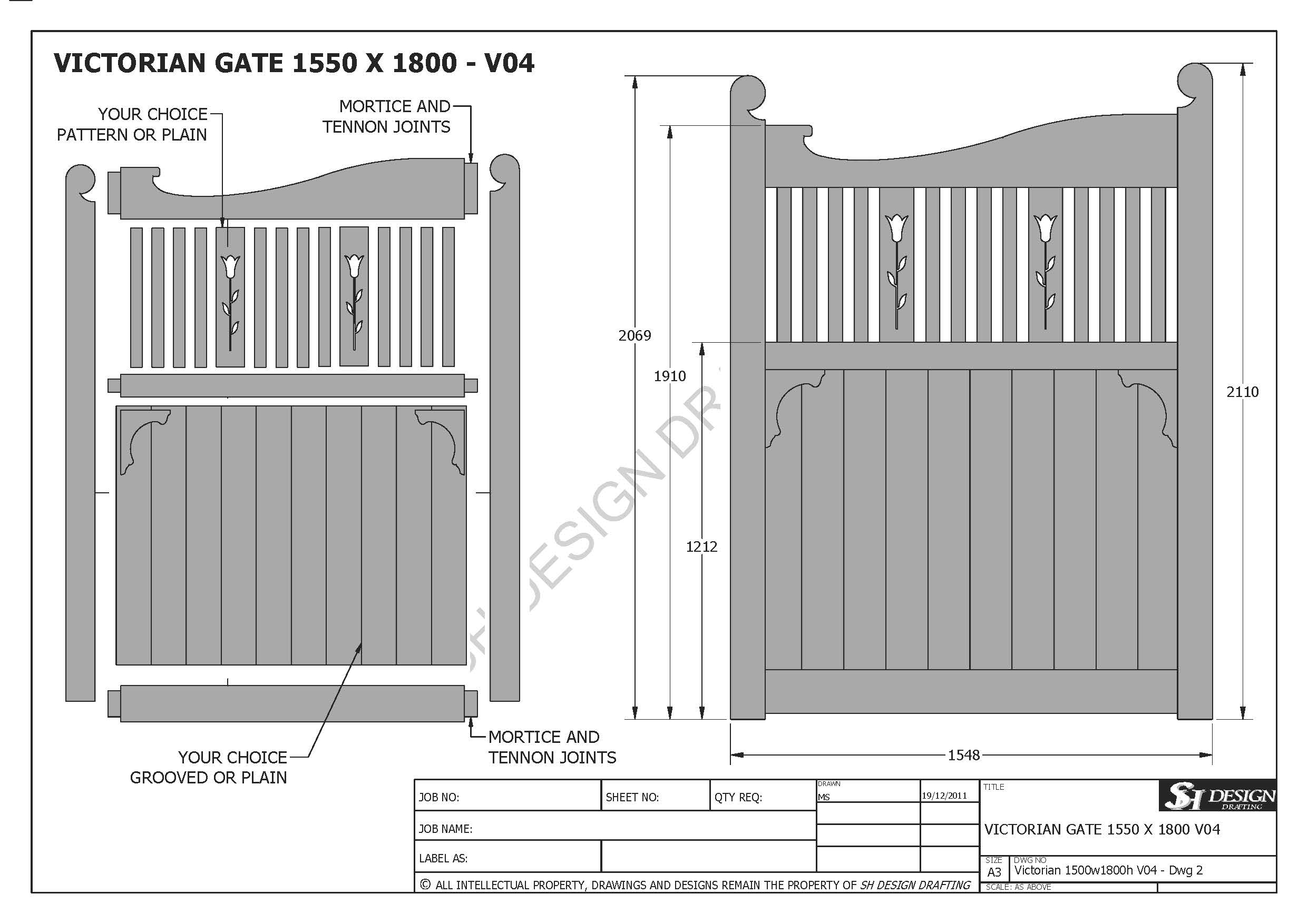 Victorian Gate 1500 x 1800 - V04